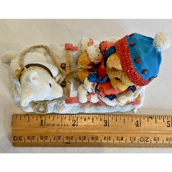 2 Enesco Cherished Teddies - Girl Bear With Doll Ornament 625434 & Erica 176028 - Picture 7 of 12